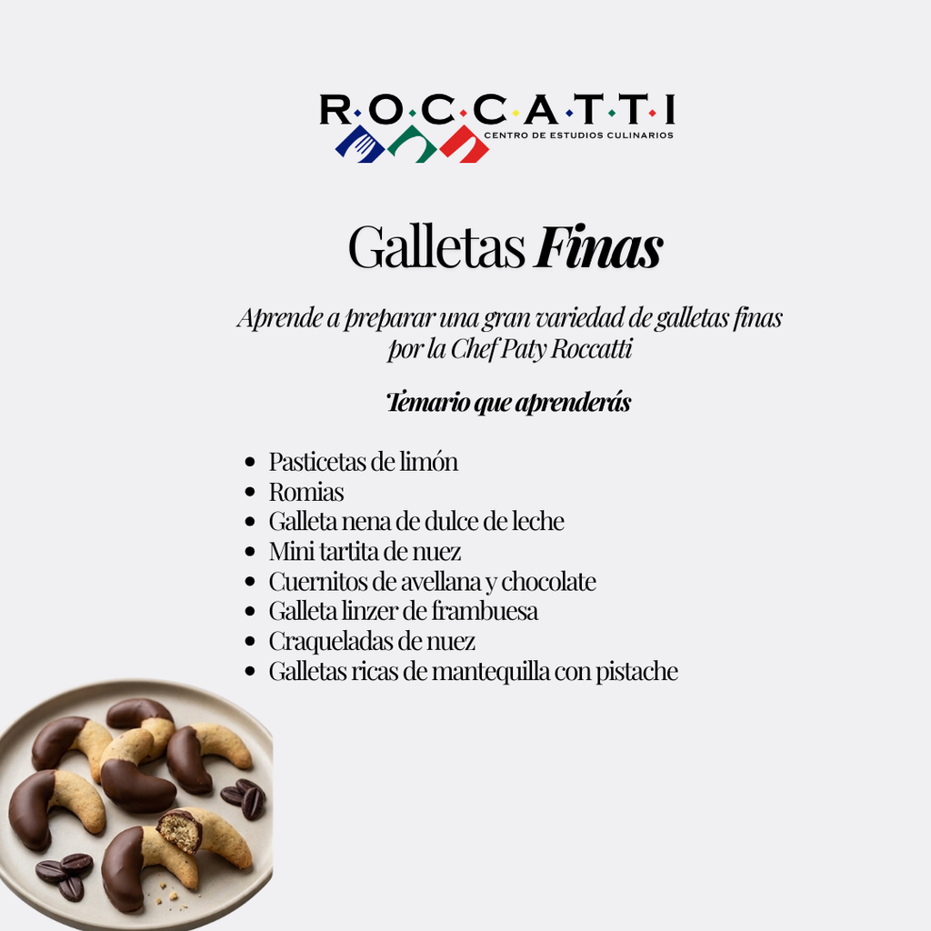 Galletas Finas por la Chef Paty Roccatti